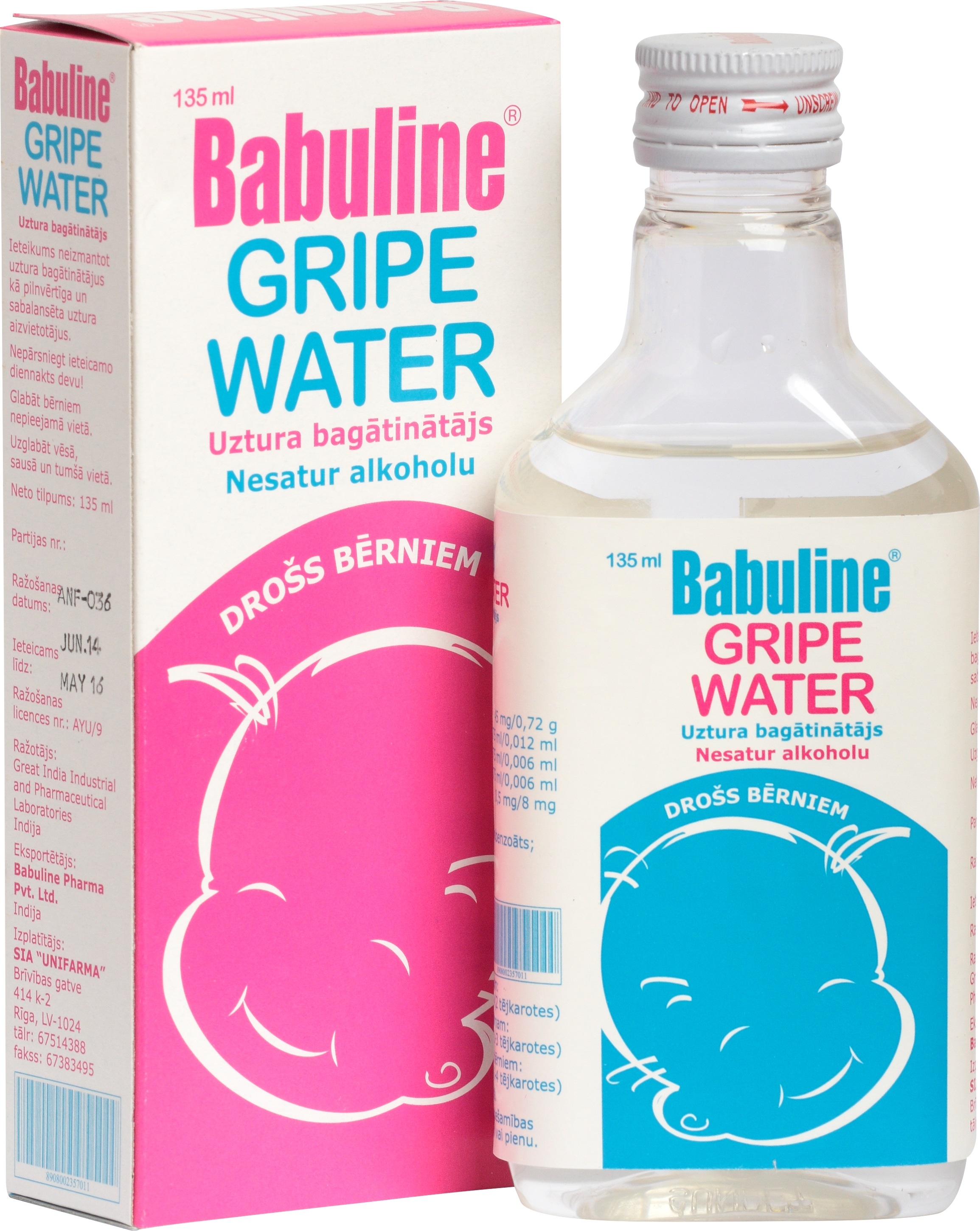 BABULINE diļļu ūdens, 135 ml - Produkta attēls 2