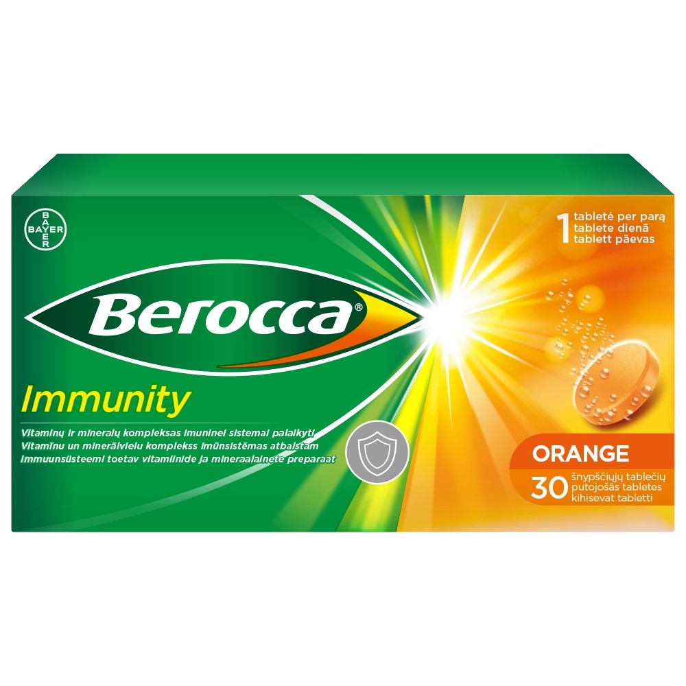 BEROCCA Immunity putojošās tabletes, 30gab - Produkta attēls 2