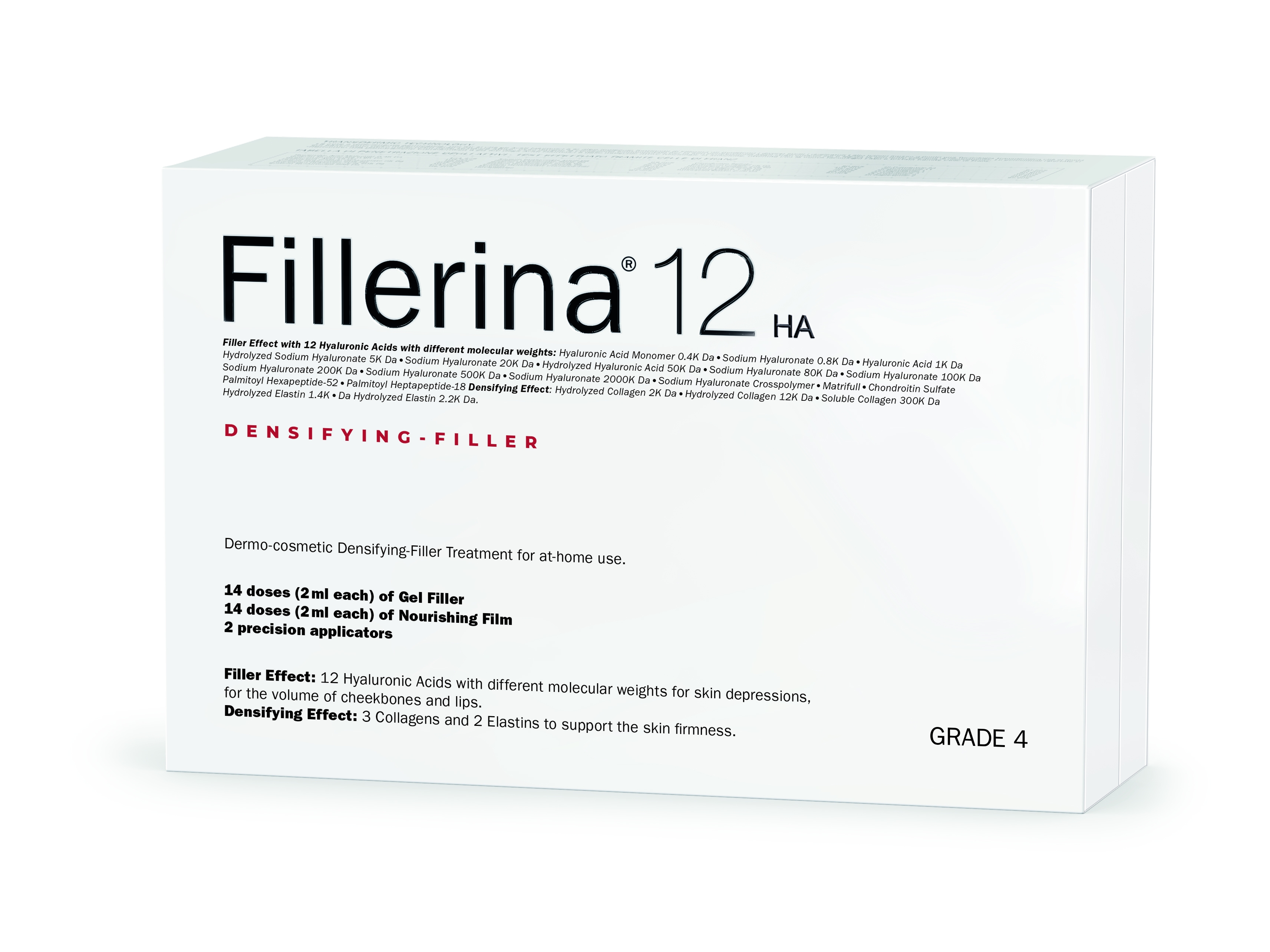 FILLERINA 12HA dermo-kosmētiskās pildvielas komplekts 2x30 ml, Intensitāte 4 - Produkta attēls 2