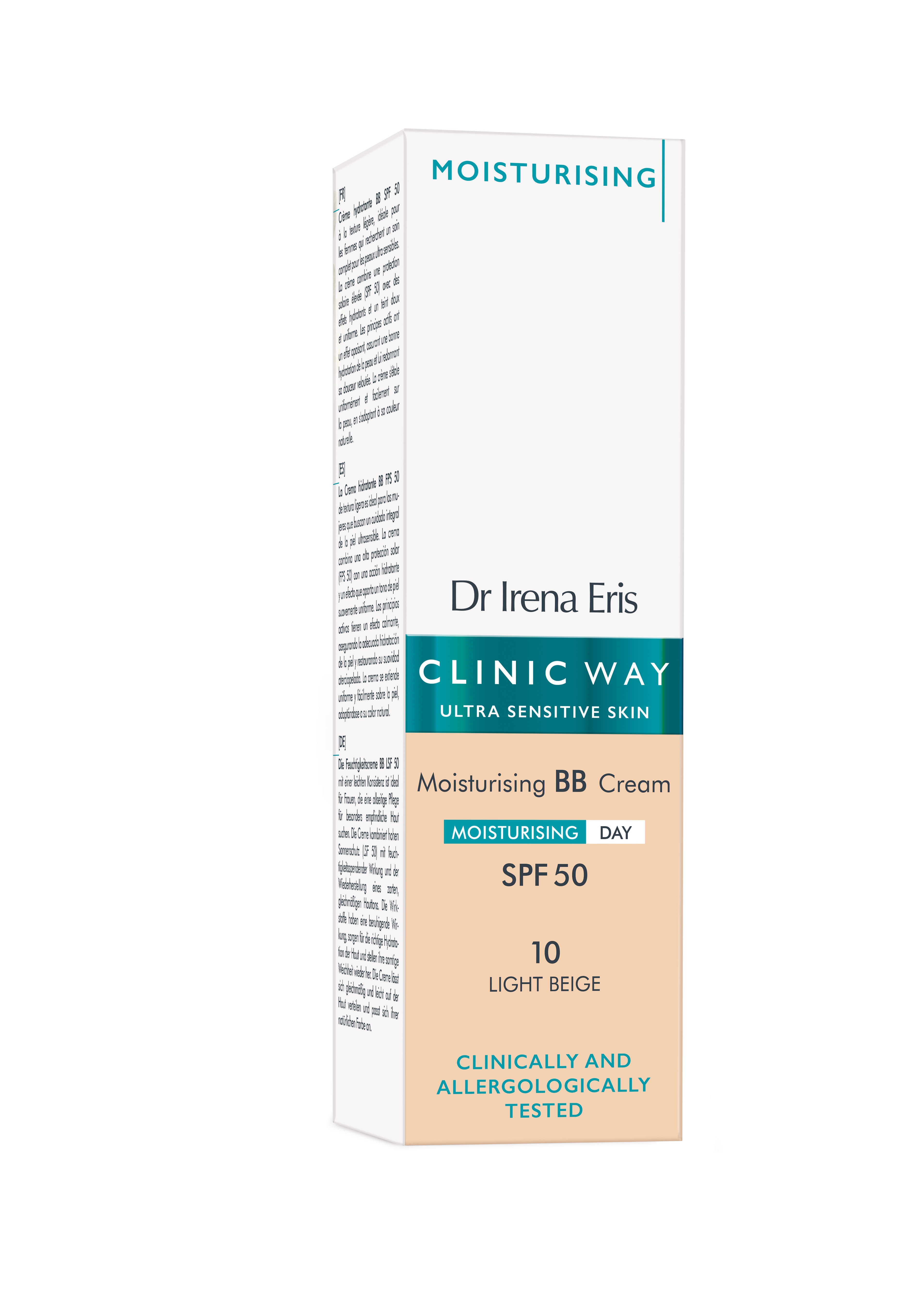 CLINIC WAY mitrinošs BB krēms SPF50 (light beige), 30 ml - Produkta attēls 2