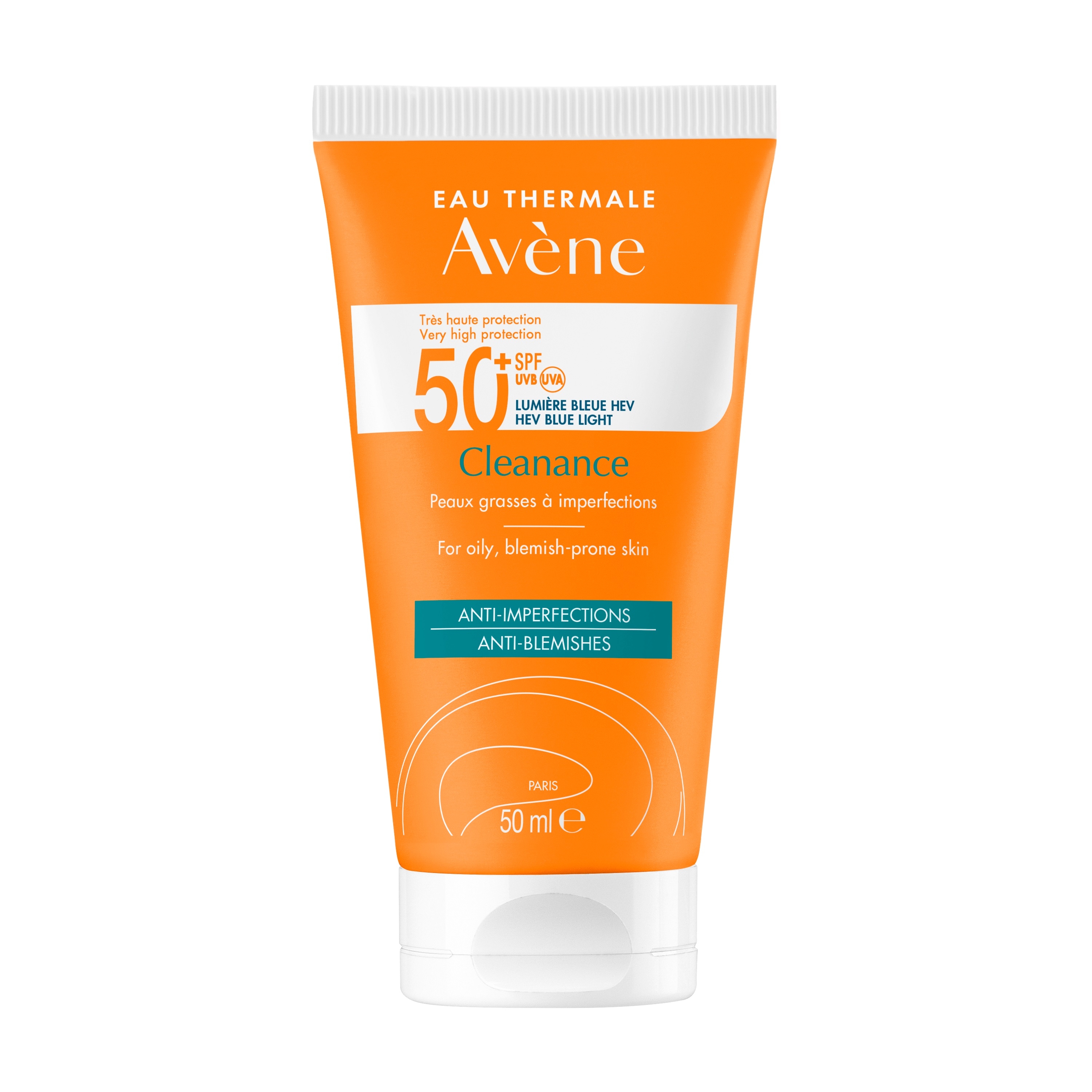 AVÈNE Sun Cleanance SPF50+ emulsija taukainai sejas ādai, 50ml - Produkta attēls 3