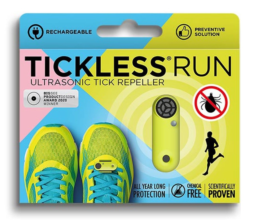 Tickless Run ultraskaņas repelenta ierīce, zaļa (USB lādējama)