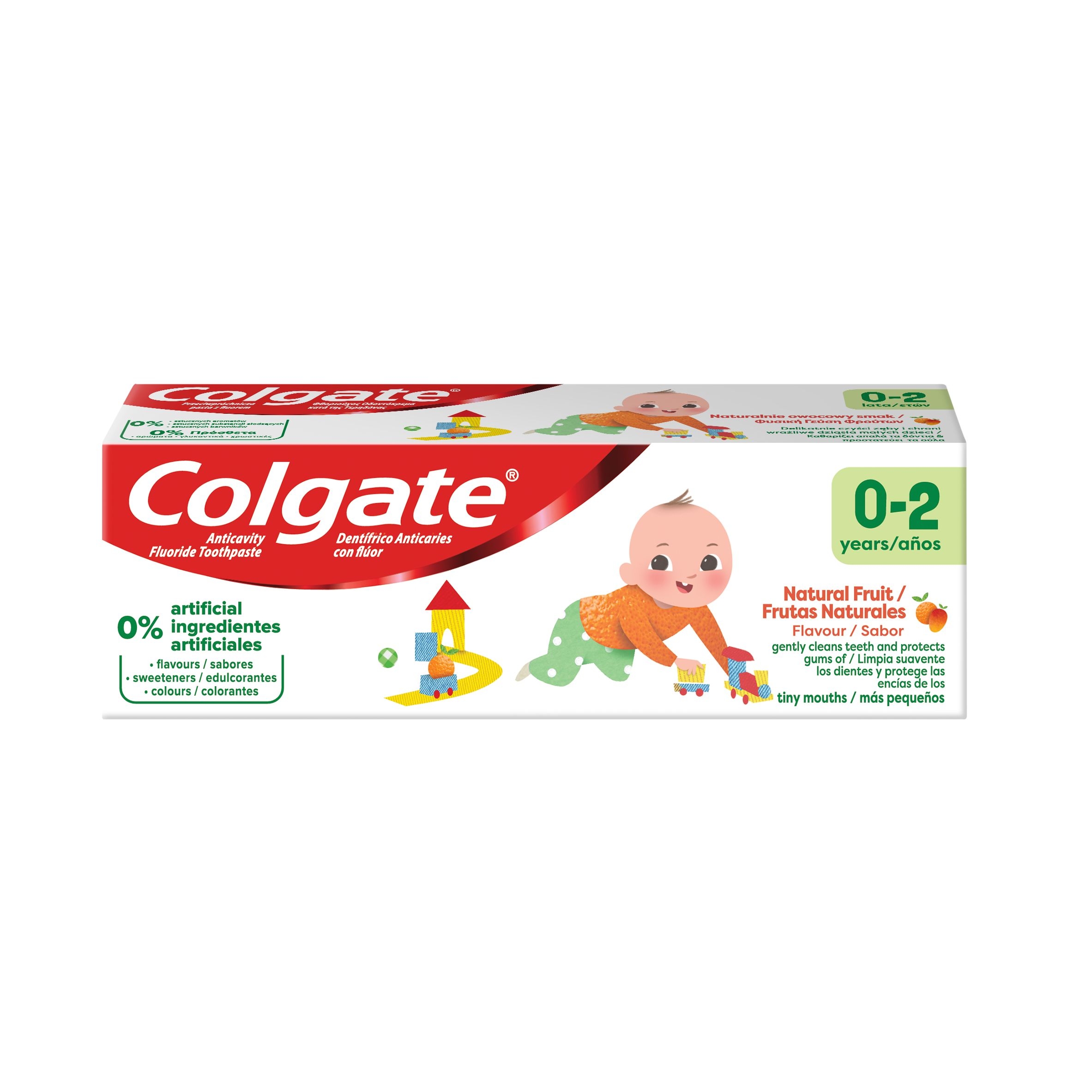 COLGATE Z.P. BĒRNU 0-2G 50ML AR AUGĻU GARŠU - Produkta attēls 2